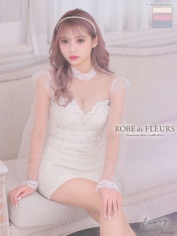 春夏新登場 ROBEdeFLEURS ローブドフルール シフォン フリル フラワー