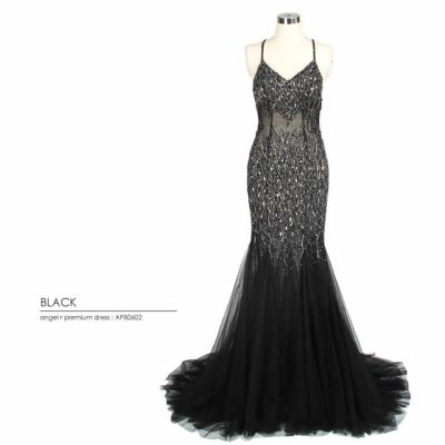 Angel R PREMIUM/プレミアム】シースルービーズバッククロス タイト