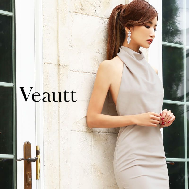 キャバドレス  [Veautt][ヴュート]vt-md-vt22101 ハイネックサイドスリットファスナータイトドレス(4color)(S/M)画像1
