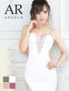 キャバドレス[Angel-R][エンジェルアール]ar-md-ar21352 ラグジュアリーレースタイトミニドレスのホワイト画像