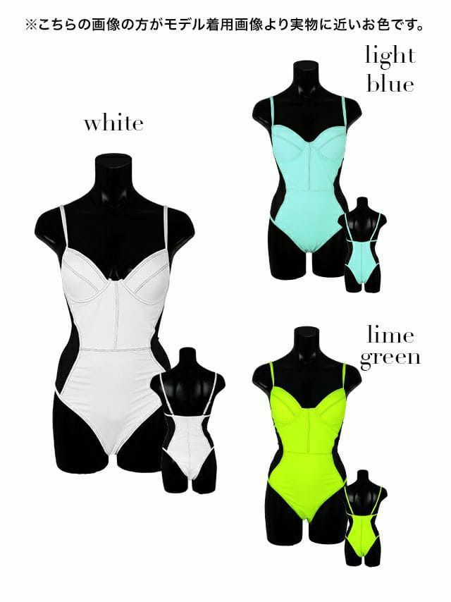 水着 [LaLaTulle select]tk-sw3327a ビビットカラー調サイドシア―ハイレグモノキニ(7color)(Mサイズ)画像11