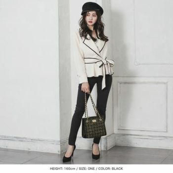 バッグ [LaLaTulle select]1BSG0014 ポーチインチェーンツイードバック(2color)[送料無料]画像3