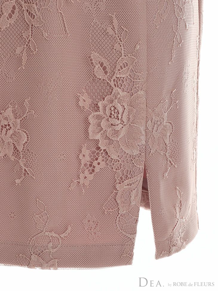 [DEA by ROBEdeFLEURS][ディア バイ ローブドフルール]de-md-de2598 総レース フリルスリーブ ホワイト タイトドレス(3color)(S/M/L)[ゆめ着用]のカラーバリエーション