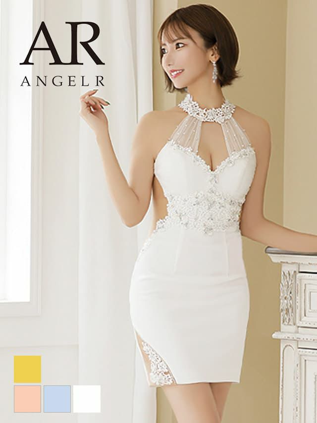 Angel R/エンジェルアール】ネック フラワーレースウエスト パール 