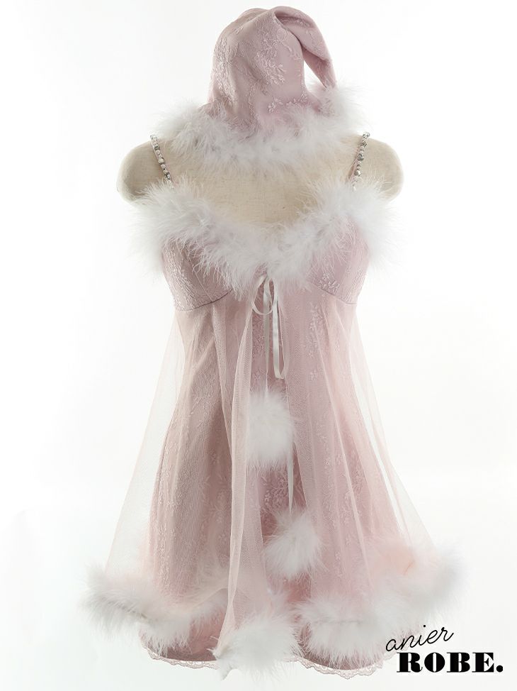 [サンタコスプレ]anier. ROBE[アニエローブ]ラグジュアリー チュール　キャミソール ミニドレス&サンタコス[4025]