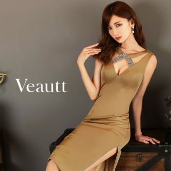 SALE【Veautt/ヴュート】クロス ビジュスリット ジップ ワン