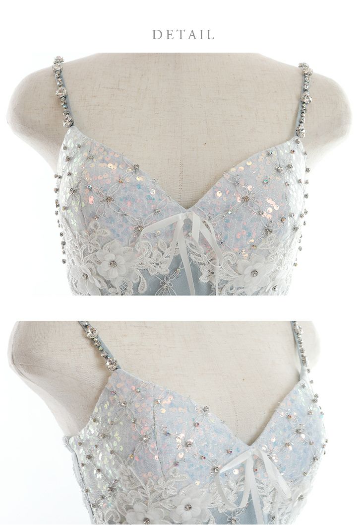 ROBE de FLEURS[ローブドフルール]立体フラワー 刺繍レース セットアップ キャミソール 高級ミニドレス[ミント][めぐりっぷ/キャバドレス着用][2723-0]