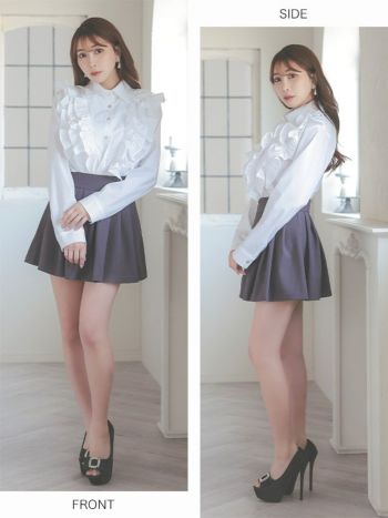 SALE【Anella/アネラ】フリルブラウス& プリーツスカート SALE【Anella/アネラ】フリルブラウス& プリーツスカート