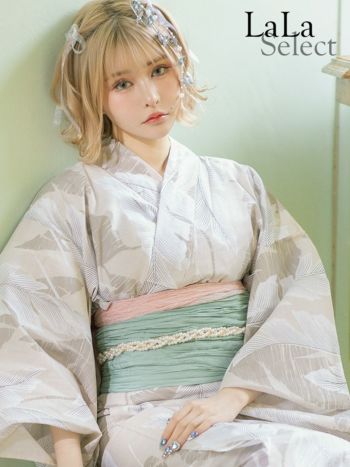 [浴衣飾り帯紐] ゴールドパールチェーン飾り帯紐(ホワイト×ゴールド)