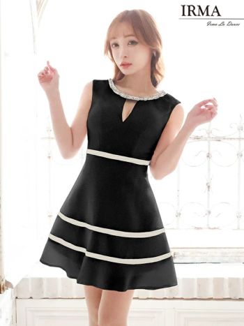 SALE【IRMA/イルマ】ラインビジューバストカット バイカラー