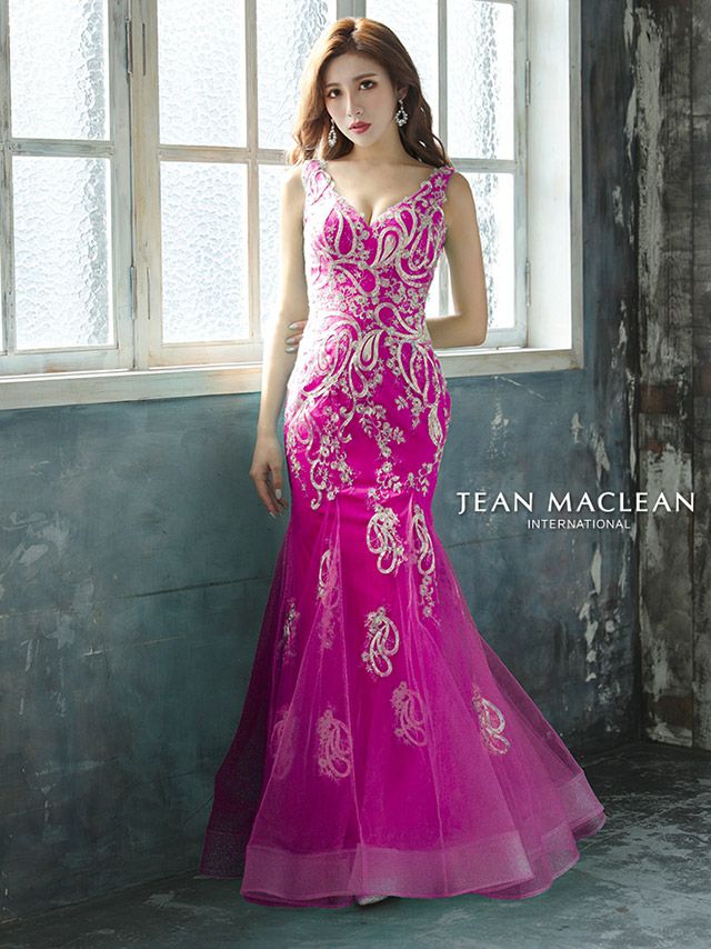 JEANMACLEAN/ジャンマクレーン】マーメイド刺繍 ビジュー スパンコール  