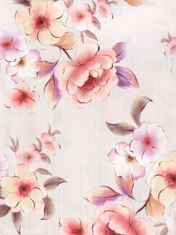 [浴衣 帯が選べる]ピンク色×花柄 ゆかた3点SET[浴衣+平帯or作り帯+下駄][伊藤桃々着用]