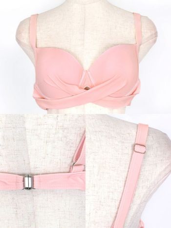 SALE【水着】花柄ブラウスガウン付きボタニカルタックデザイン