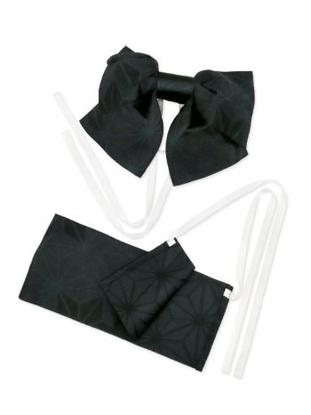 [浴衣 帯が選べる]白×黒 水墨柄 ゆかた3点SET[浴衣+平帯or作り帯+下駄][みゆう着用]