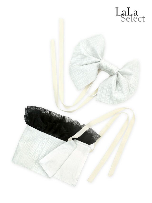 [浴衣]総レース×縞模様 ロリータ風 ゆかた9点SET[作り帯][聖菜着用]