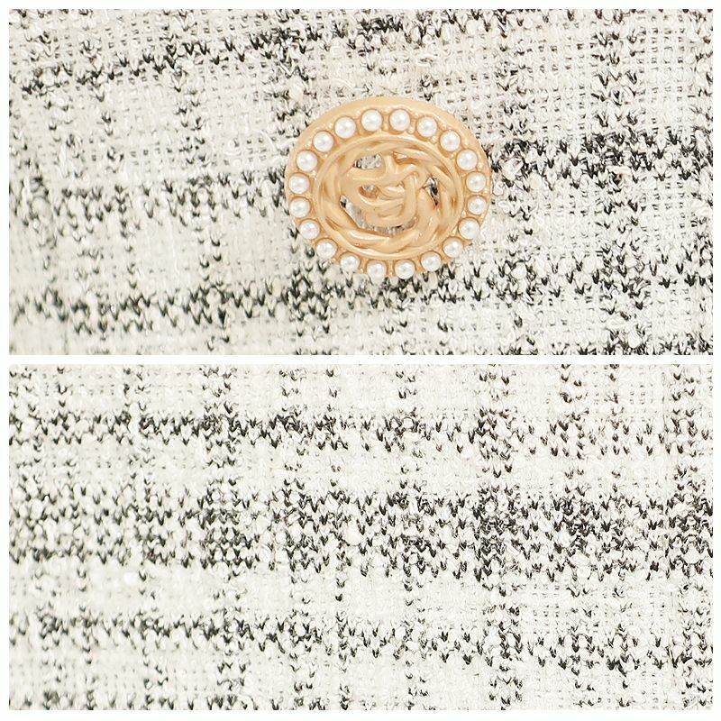 PURESS[ピュアレス]ラップボタン メッシュ フリルツイード タイトミニドレス[ホワイト][MEI/高級キャバドレス着用][302304]