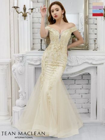 JEANMACLEAN/ジャンマクレーン】スパンコール混 ラメネットレース オフ