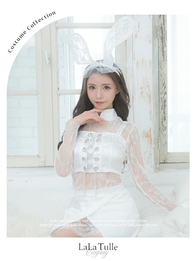 コスプレ 長袖 レース セットアップ セクシー コスプレ 長袖 レース セットアップ セクシー バニー コスプレ衣装 5点セットバニー コスプレ衣装 6点セット