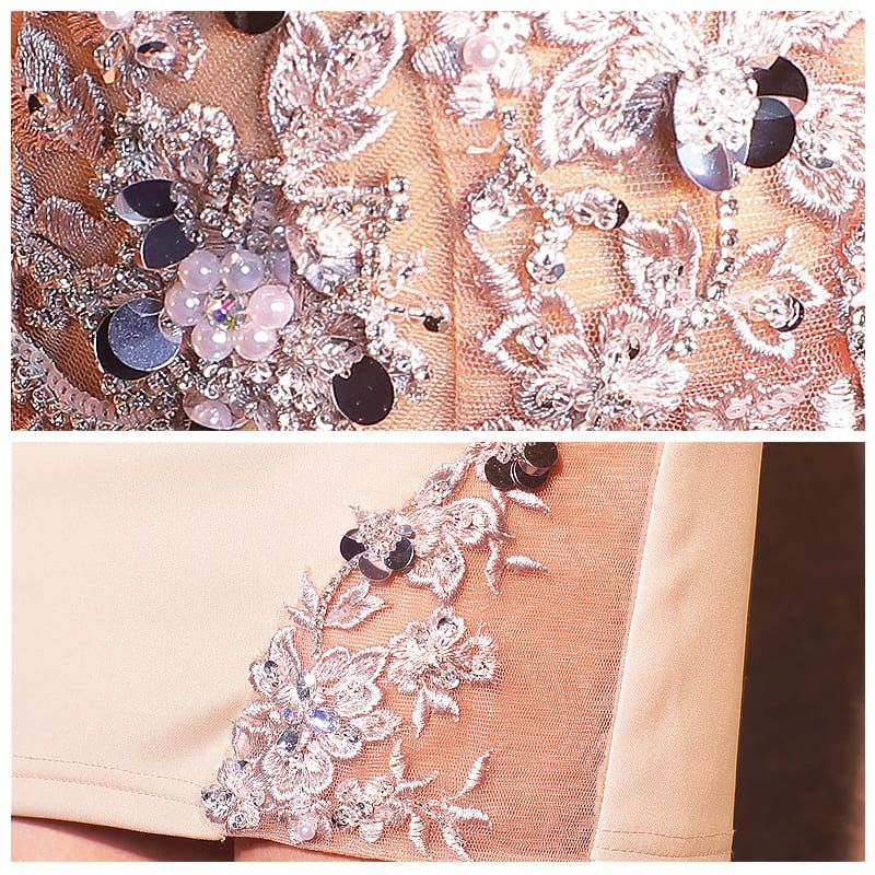 【Angel R/エンジェルアール】フラワー メッシュビジュー セクシー キャミソール タイトミニドレス