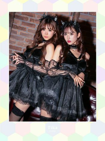 コスプレ】セクシー デビル 羽付き フレア スカート ブラック コスプレ】セクシー デビル 羽付き フレア スカート ブラック