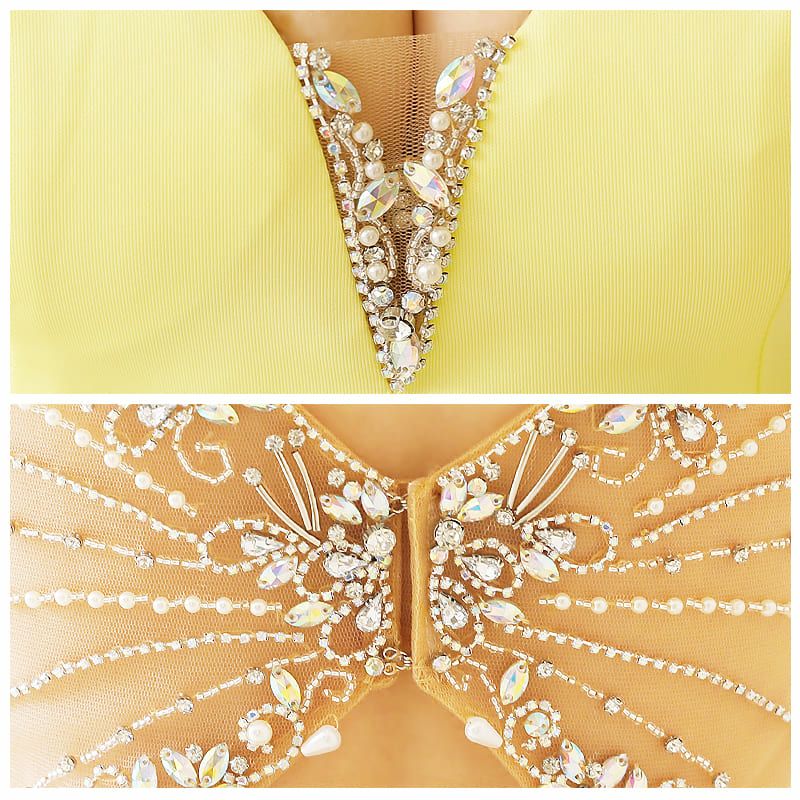 【Angel R/エンジェルアール】 ビジュー ワンカラー シースルー キャミソール タイトミニドレス