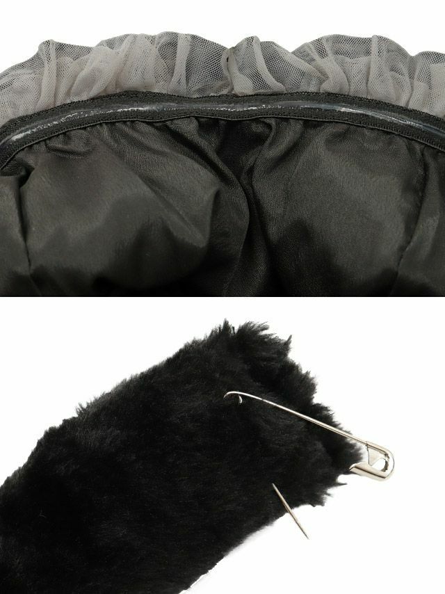 コスプレ アシメ チュール 猫 キャット レースアップ 体型カバー ペア アニマル 衣装4点セット