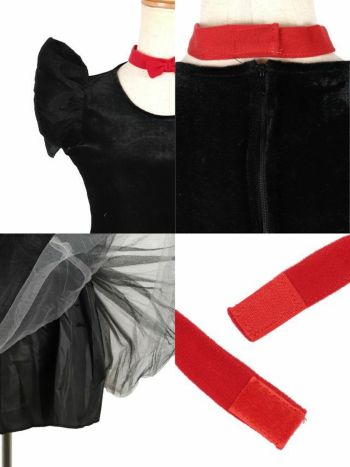 コスプレ 親子でお揃い ふわふわ フレアスカート 黒猫 アニマル 衣装3点セット