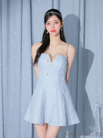【ROEM】配色カラーレスツイードF11S52 ROEM】配色カラーレスツイードF11S52