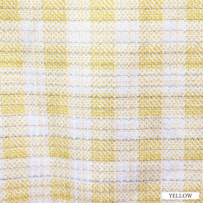 チェック柄 シースルーメッシュスリーブ バストオープン パールボタン タイトミニドレス 