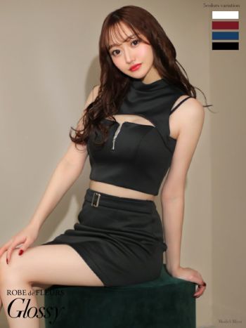 GlossybyROBEdeFLEURS/グロッシーキャミソールタイトミニドレス GlossybyROBEdeFLEURS/グロッシーキャミソールタイトミニドレス Glossy