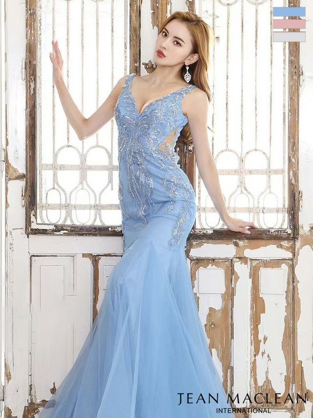 JEANMACLEAN/ジャンマクレーン】ノースリーブ 刺繍 サイドシアー  