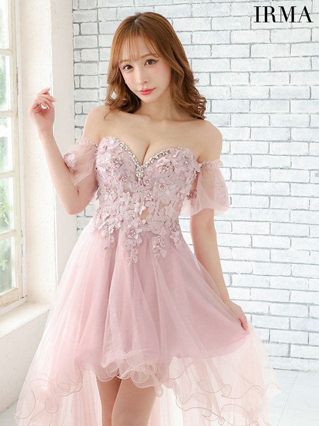 IRMA/イルマ】バストビジュー フラワー オフショルダー バースデー  