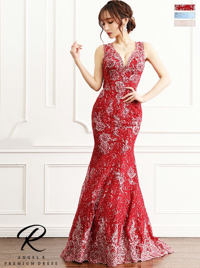 Angel R PREMIUM/プレミアム】セクシー ノースリーブ オールフラワー  