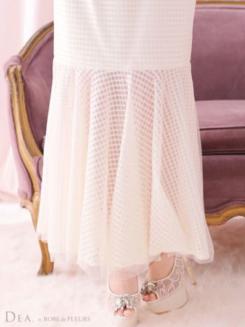 DEA.byROBEdeFLEURS オフショルダー ドレス　ピンク　Sサイズ DEA.by ROBE de FLEURS/ディア】フリル オフショルダー