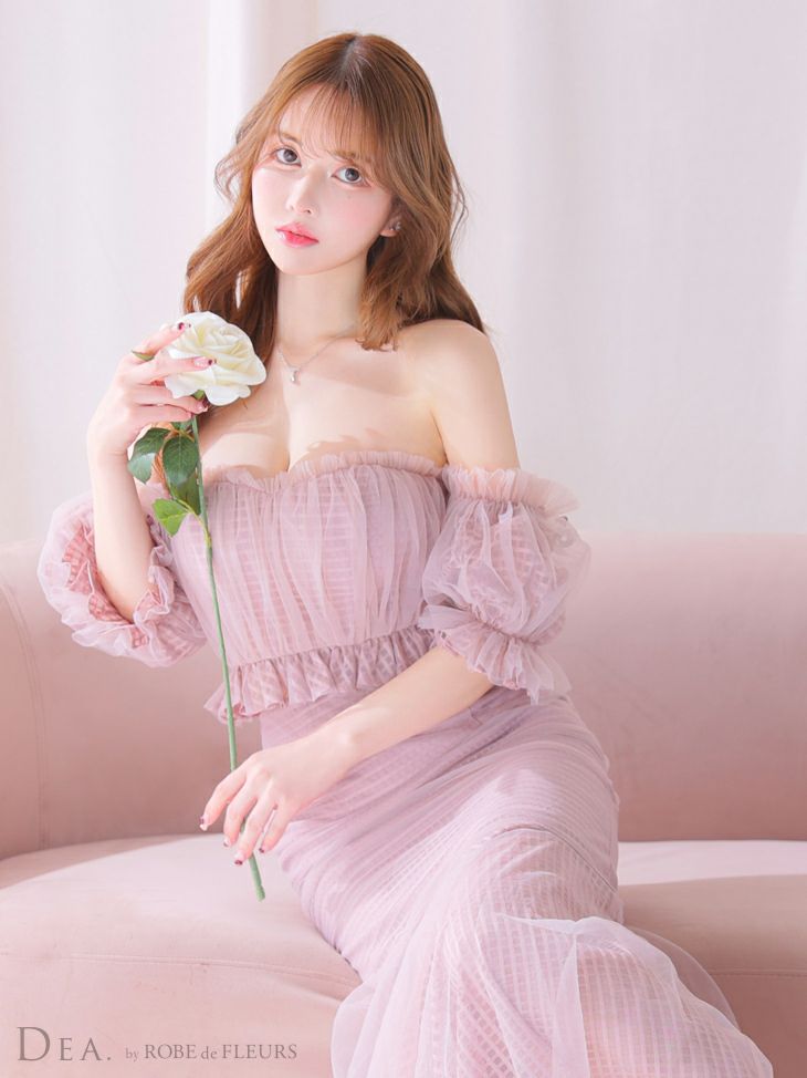 DEA.by ROBE de FLEURS/ディア】チェック柄 マーメイド ワンピース  