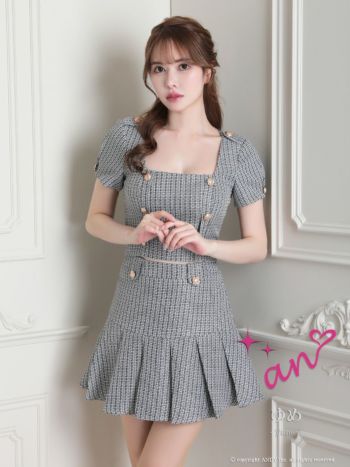 日本未入荷/Aje Casa パフスリーブ ミディドレス ◇Aje 23AW◇ Casa パフスリーブ ミディドレス / Black ◇