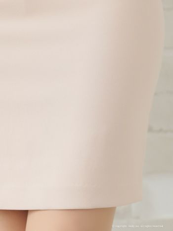 キャバドレス ミニ ドレス Andy アンディジップデザイン ワンカラー 襟付き 袖あり 七分袖 ボタン タイトミニドレス