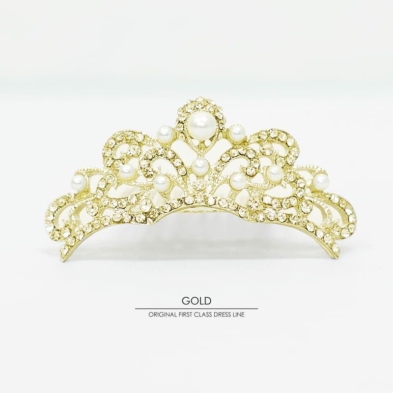 Angel R/エンジェルアール】パールビジュー ミニ ティアラ(TH052TMG