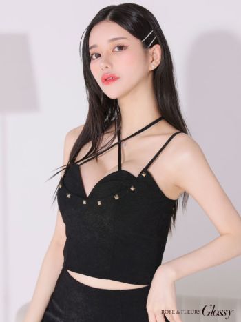 glossyセットアップドレス ROBE de FLEURS Glossy】 ローブ・ド・フルール グロッシー - sugar