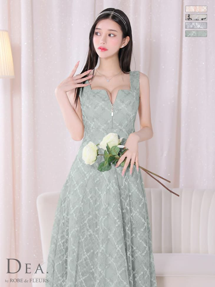 DEA./完売済】レース/ ワンピース/ ロングドレス/ キャバドレス/M L