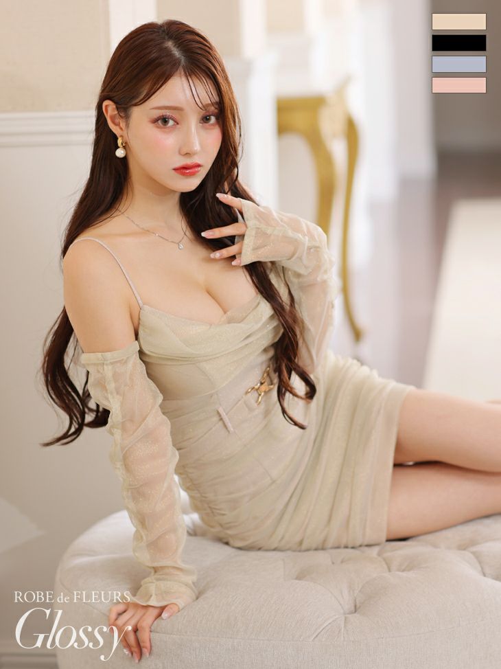 Glossy by ROBE de FLEURS/グロッシー】セクシー ラメチュール ベルト 
