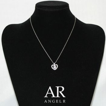 Angel R/エンジェルアール】ハートモチーフ ビジュー ネックレス
