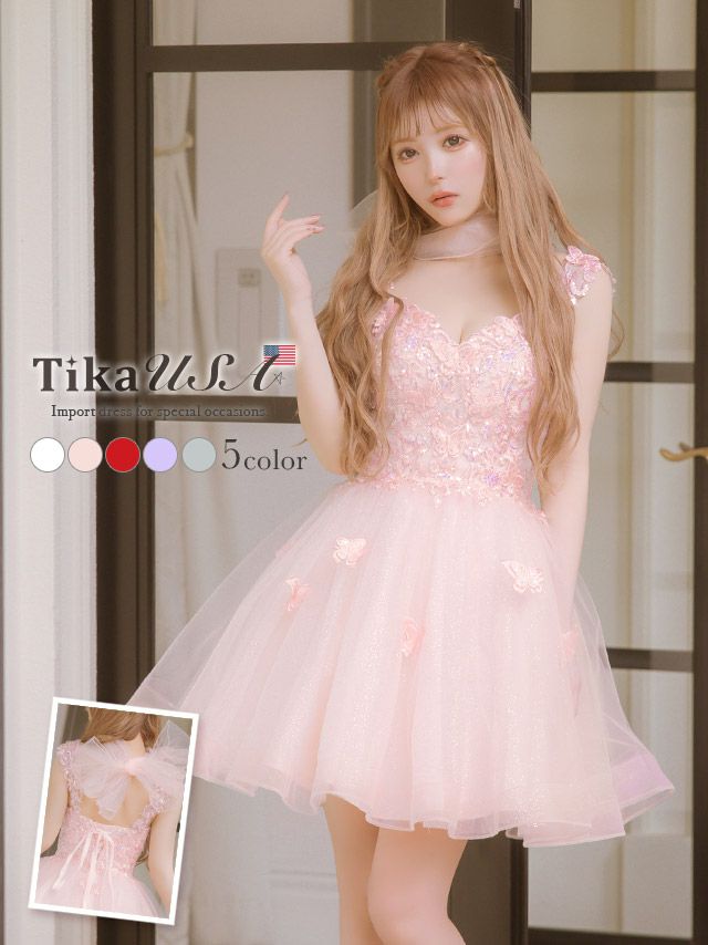 tika キャバドレス ワンピース レース Mサイズ 4着セット ボロい