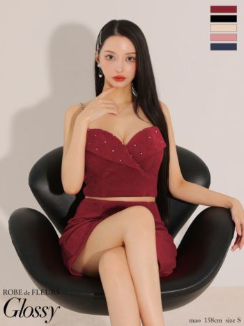 Glossy by ROBE de FLEURS/グロッシー】セクシー キャミソール