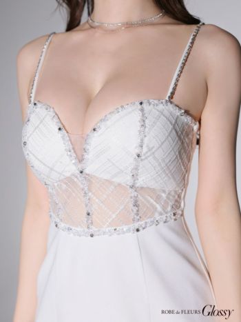 Glossy by ROBE de FLEURS/グロッシー】ウエストシースルー ビジュー