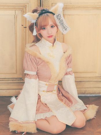 コスプレ】キョンシー ふわふわ フレアスカート ガーリー コスプレ】キョンシー ふわふわ フレアスカート ガーリー