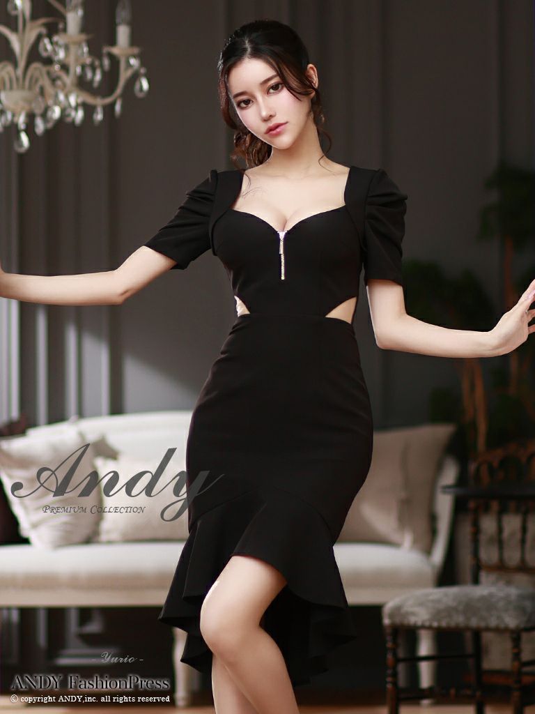 取り寄せ商品】Andy アンディ バイカラー 総レース ぶちこん リボン  