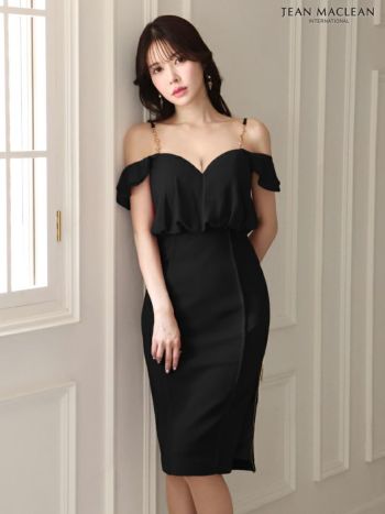 【Mac Duggal 】エレガント♪ワンショルダードレス Ieena Mac Duggal Black White Colorblock One-Shoulder Satin