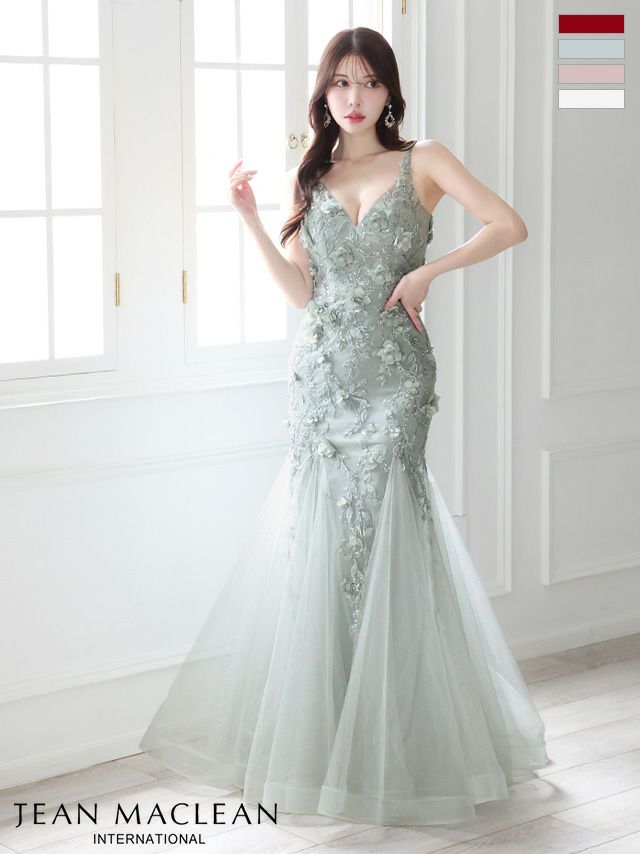 hanaさま専用】JEAN MACLEAN 総スパンコールオフショルロング（sugar  