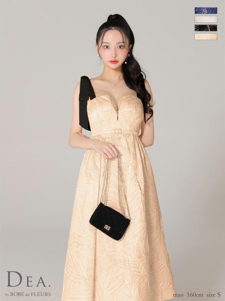 DEA.by ROBE de FLEURS/ディア】エレガント オープンバスト ジップ